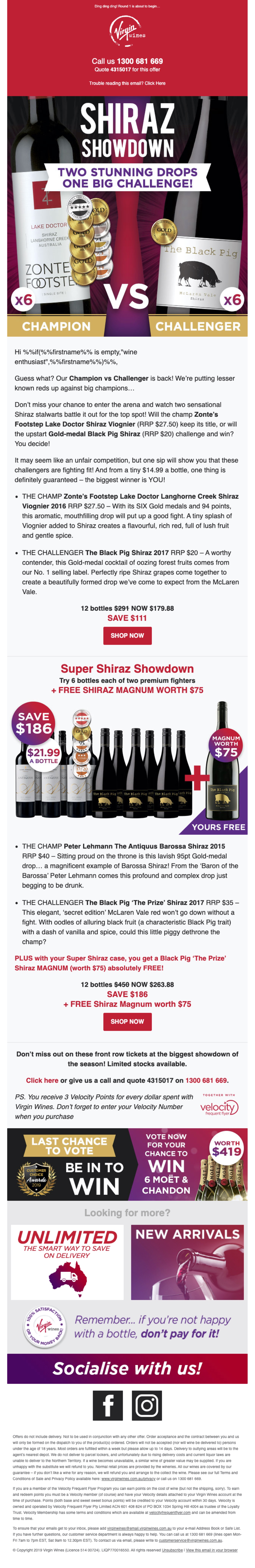 Virgin Wines Email